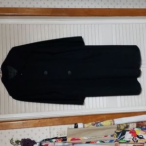 60s Vintage Contessa Black Overcoat